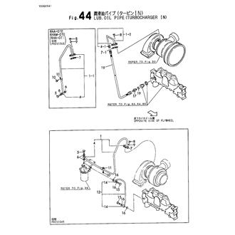 FIG 44. LUB.OIL PIPE(TURBOCHARGER IN)