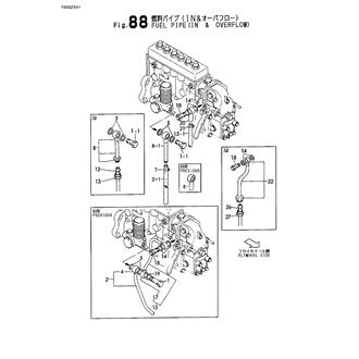 FIG 88. FUEL PIPE(IN & OVERFLOW)