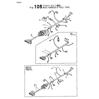 FIG 105. WIRE HARNESS(1-POLE TYPE)