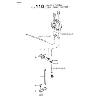 FIG 110. CLUTCH CABLE SUPPORT