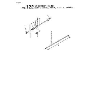 FIG 122. REMOTE CONTROL HYD.OIL PIPE &