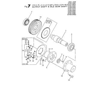 FIG 7. OUTPUT SHAFT & IDLE GEAR SHAFT