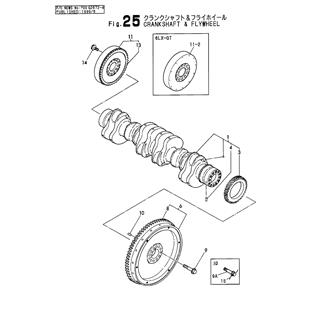 FIG 25. CRANKSHAFT & FLYWHEEL