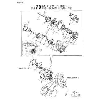 FIG 79. STARTING MOTOR (1-POLE TYPE)