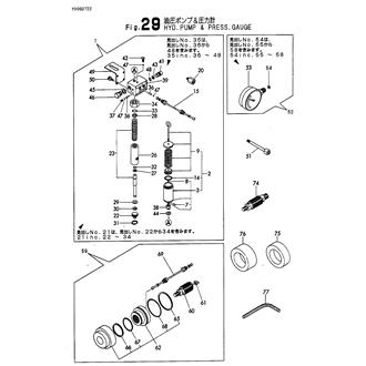 FIG 29. HYDRAULIC PUMP & PRESS.GAUGE