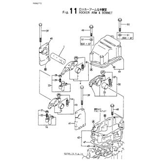 FIG 11. ROCKER ARM & BONNET