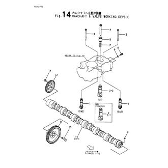 FIG 14. CAMSHAFT & VALVE WORKING DEVIC