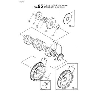 FIG 25. CRANKSHAFT & FLYWHEEL