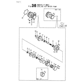 FIG 36. COOLING PUMP(SEA WATER)