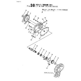 FIG 38. COOLING PUMP DRIVING DEVICE(FRESH WATER)