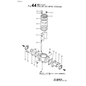 FIG 44. COOLING SEA WATER STRAINAR