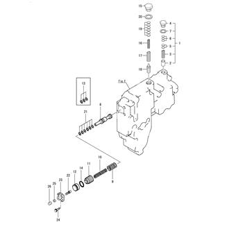 FIG 14. LUB. OIL & PRESSURE REGULATING VALVE(HYD. OIL)