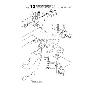 FIG 13. L.O. SWITCH VALVE & L.O. PIPE