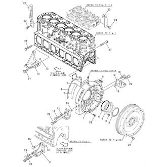 FIG 5. FLYWHEEL HOUSING & ENGINE LIFTER