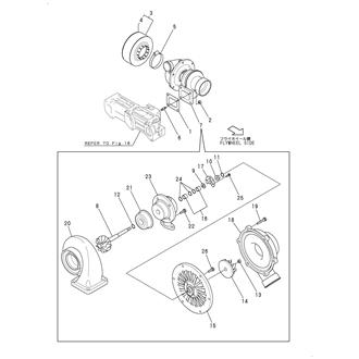 FIG 19. TURBOCHARGER(RHE62.FRONT)