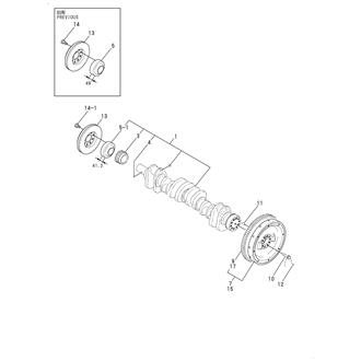 FIG 22. CRANKSHAFT & FLYWHEEL