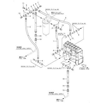 FIG 55. FUEL PIPE(INLET & OVERFLOW)(JG)