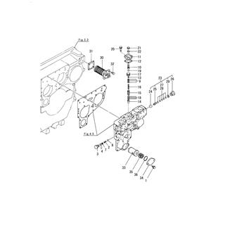 FIG 6. LUB. OIL STRAINER & LUB. OIL PRESS VALVE