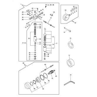 FIG 24. HYDRAULIC PUMP(F1) & PRESS. GAUGE(F3)