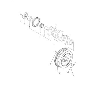 FIG 19. CRANKSHAFT & FLYWHEEL