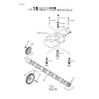 FIG 15. CAMSHAFT & VALVE WORKING DEVIC