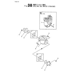 FIG 38. COOLING SEA WATER STRAINER