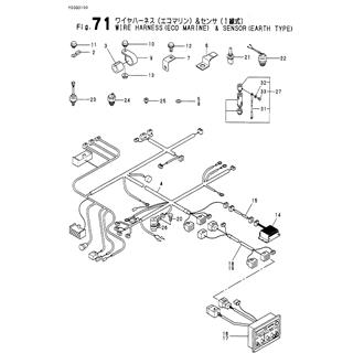 FIG 71. WIRE HARNESS(ECO MARINE) & SEN