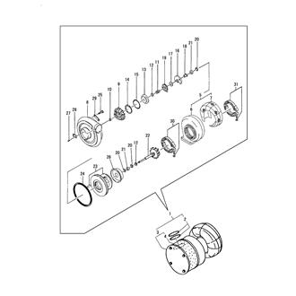 FIG 66. (14A)TURBOCHARGER COMPONENT PARTS(6KXZP-GT)(FROM EZZZZZ)