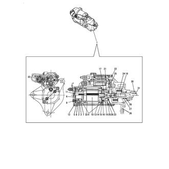 FIG 69. (54A)STARTER MOTOR INNER PARTS(EARTH FLOART TYPE)