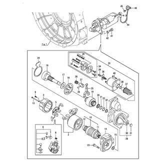 FIG 109. STARTING MOTOR(EARTH TYPE)(UP TO E0141)