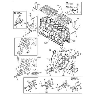 FIG 4. FLYWHEEL HOUSING & ENGINE LIFT