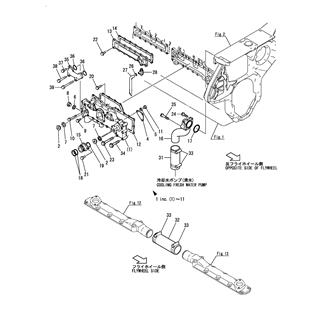 FIG 28. COOLING PIPE(FRESH WATER)(PUMP - CYLINDER