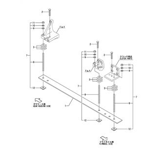 FIG 5. ENGINE SET PARTS(YXH-130-3, YXH2-130-3)(WOODEN & FRP VESSEL)