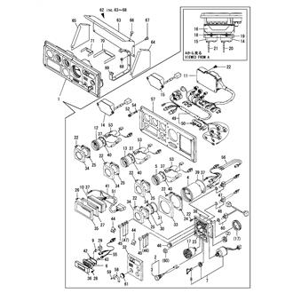 FIG 65. INSTRUMENT PANEL(START LIMIT DEVICE)(EX46 ONLY)