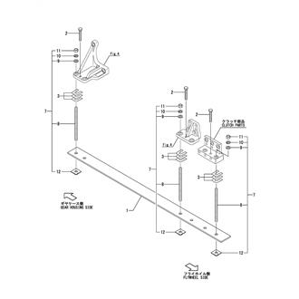 FIG 92. (5B)ENGINE SET PARTS(YXH-160-2, 2S, 4)(WOODEN & FRP VESSEL)