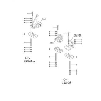 FIG 97. (7A)ENGINE SET PARTS(YXH-130-4, YXH2-130-4)(STEEL & ALUMINUM VESSEL)