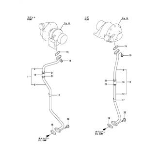 FIG 128. (26D)LUB. OIL PIPE(TURBINE OUTLET)(JCI SPEC.)