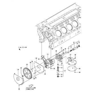 FIG 46. LUB.OIL PUMP(UP TO E00108)