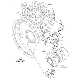 FIG 58. L.O.PIPE(TURBOCHAGER:B-SIDE)