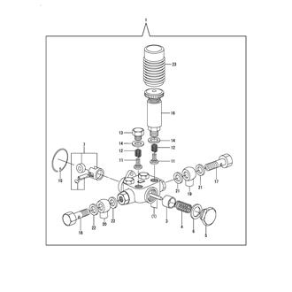 FIG 45. FUEL FEED PUMP COMPONENT PARTS(6HA2M-WHT)