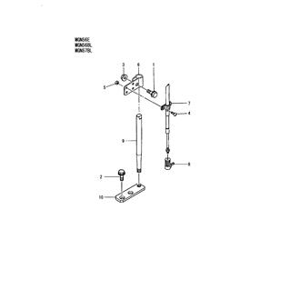 FIG 83. CLUTCH CABLE SUPPORT