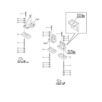 FIG 80. (6A)ENGINE SET PARTS(YXH-160-5, YX-161L-4)(STEEL & ALUMINUM VESSEL)