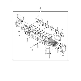 FIG 87. (12F)SUC. MANIFOLD & INTER COOLER(W/O HEATER)(W/INST. PANEL)(SHIPS CLASS. SPEC.)