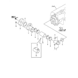 FIG 115. (34E)COOLING PIPE(SEA WATER)(F.W. COOLER OUTLET)(SHIPS CLASS.)(TO FEB. 2016)