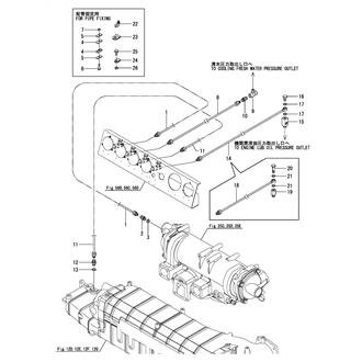 FIG 132. (56E)PRESSURE GAUGE PIPE(ENGINE ATTACHED INSTRUMENT PANEL)