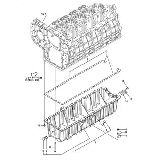 FIG 11. OIL SUMP(ELASTIC MOUNTING : SHALLOW TYPE)