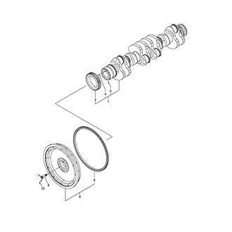 FIG 37. CRANKSHAFT & FLYWHEEL