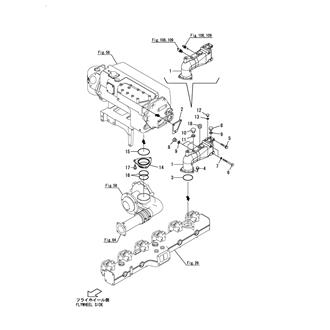 FIG 63. COOLING PIPE(FRESH WATER)(THERMOSTAT - PUMP)