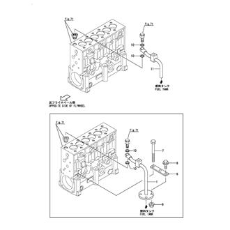 FIG 89. FUEL PIPE(INJECTION PUMP RETURN)