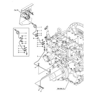 FIG 119. PRESSUER GAUGE PIPE(CLUTCH LUB. OIL)